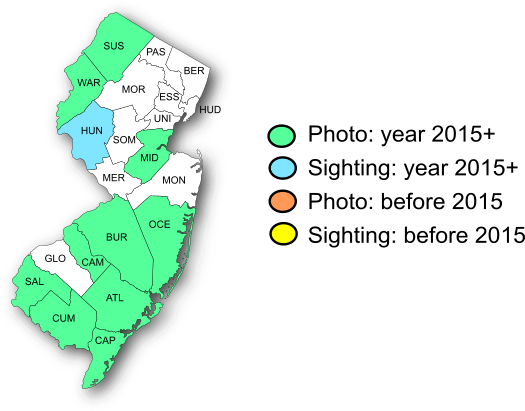 NJ Range Map-Sleepy Duskywing