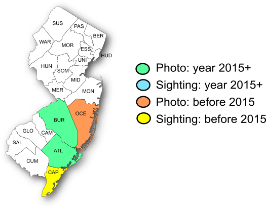 NJ Range Map-Two-spotted Skipper