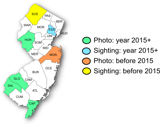 NJ Range Map-Zebra Swallowtail