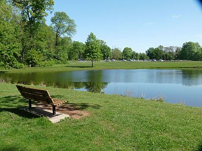 Sourland Mountain Pond and Parking Lot