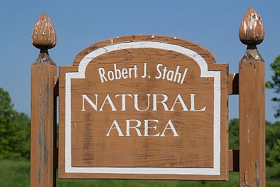 Stahl Natural Area sign